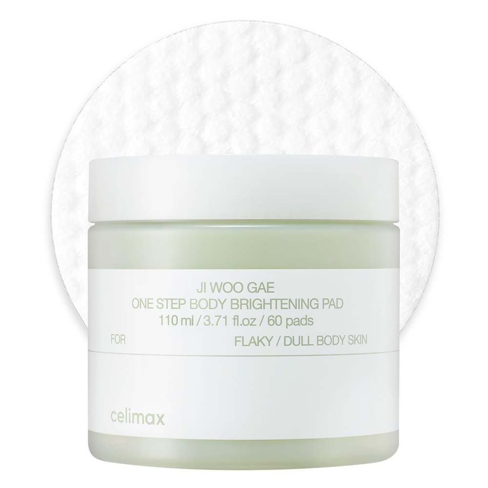 image:imagecelimax ONE STEP Body Brightening Pad 60 pads  with Green Tea amp White Truffle for Underarm Knee amp Elbow Gentle Exfoliating amp Hydrating Body Scrub 110mlBody Pad