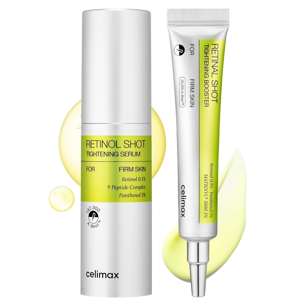 image:imagecelimax Retinal Booster 15ml  Retinol Serum 30ml  01 Retinal 3 Matryxyl with Pure Vitamin A Retinol  Pore Minimizer Wrinkles amp Fine Lines Firmer Skin Korean Antiaging Gifts for Women