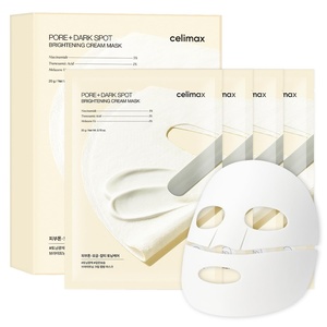 celimax Pore+Dark Spot Cream Mask 4EA | Non-Sticky Sheet for Enlarged Pores with Niacinamide, Tranexamic Acid, Non-Irritating, Hydrating, Hyperpigmentation, Korean Skincare Gifts for Women