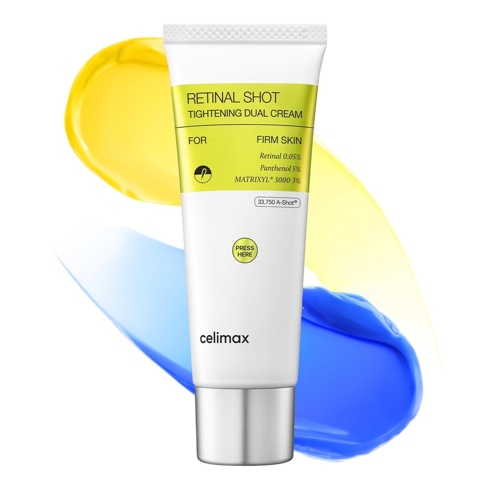 image:imagecelimax The VitaA Retinal Shot Tightening Dual Cream  005 Retinal 3 Matryxyl 5 Panthenol HighStrength Retinoid for AntiAging Relief Cream Wrinkles amp Fine Lines Firmer Skin 50ml
