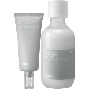 celimax Dual Barrier Creamy Toner + Dual Barrier Skin Wearable Cream | Face Moisturizer with Ceramides, Hyaluronic Acid, Moisturizing, Hydrating, Soothing, Repairing