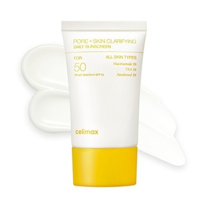 celimax Pore+Skin Clarifying Daily Sunscreen | SPF 50 Broad Spectrum, Sunscreen with TXA & Niacinamide, Non-Sticky, No White Cast, For All Skin Tones, Korean Skincare, 50ml